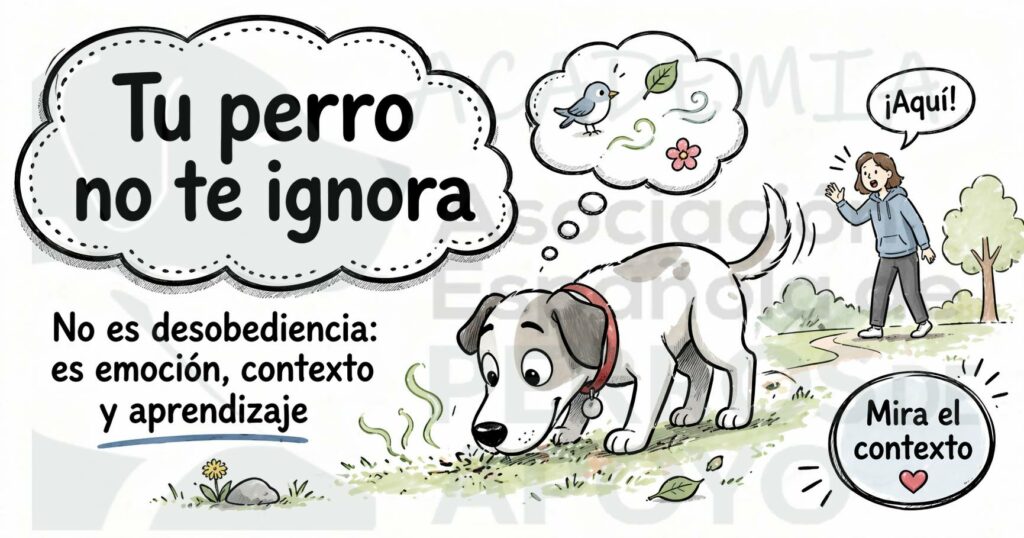 Tu perro no te ignora. 