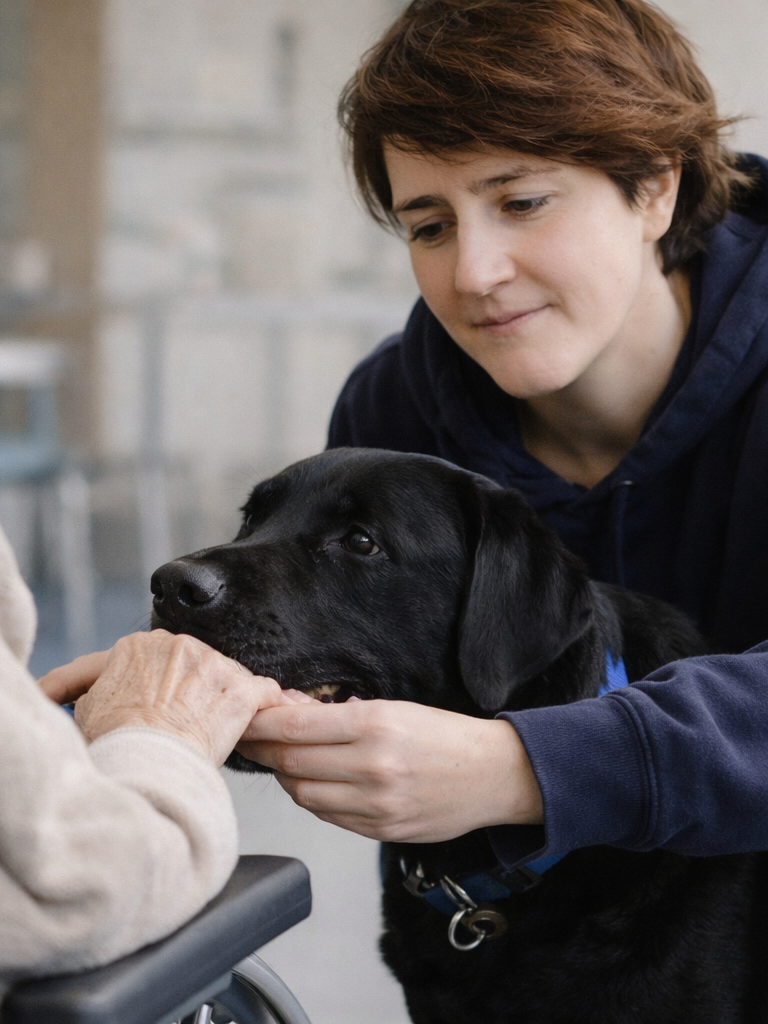 Asociación Española de Perros de Apoyo trabajando con perros